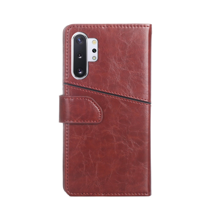 For Samsung Galaxy Note10 Geometric Stitching Horizontal Flip TPU + PU Leather Case with Holder & Card Slots & Wallet
