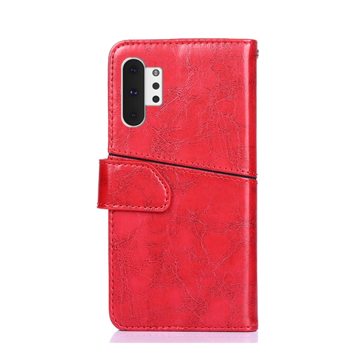 For Samsung Galaxy Note10+ Geometric Stitching Horizontal Flip TPU + PU Leather Case with Holder & Card Slots & Wallet