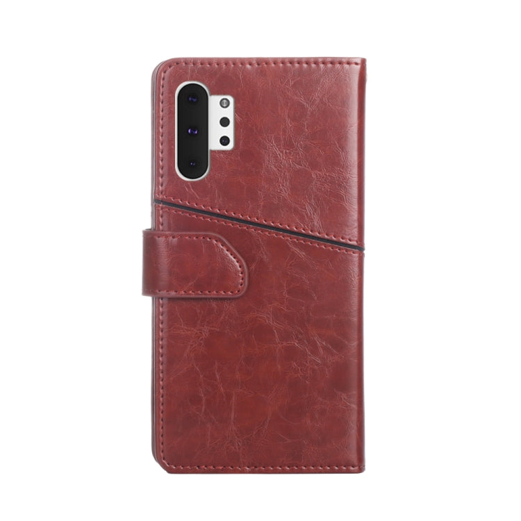 For Samsung Galaxy Note10+ Geometric Stitching Horizontal Flip TPU + PU Leather Case with Holder & Card Slots & Wallet