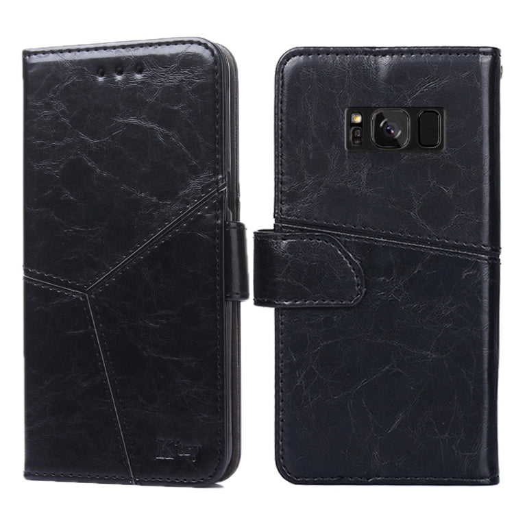 For Samsung Galaxy S8 Geometric Stitching Horizontal Flip TPU + PU Leather Case with Holder & Card Slots & Wallet