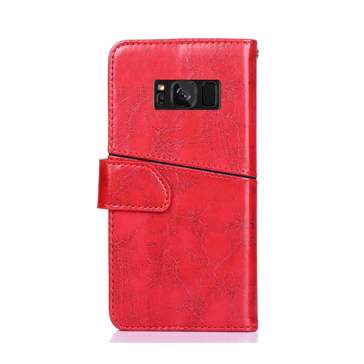 For Samsung Galaxy S8 Geometric Stitching Horizontal Flip TPU + PU Leather Case with Holder & Card Slots & Wallet