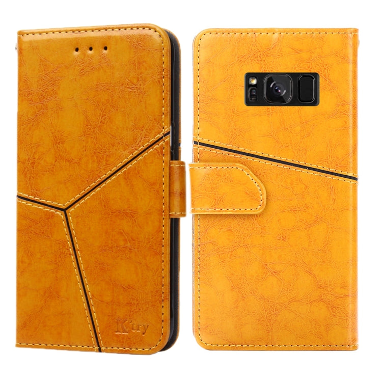 For Samsung Galaxy S8 Geometric Stitching Horizontal Flip TPU + PU Leather Case with Holder & Card Slots & Wallet