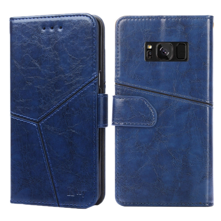 For Samsung Galaxy S8 Geometric Stitching Horizontal Flip TPU + PU Leather Case with Holder & Card Slots & Wallet