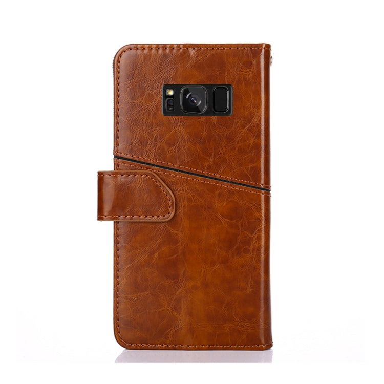 For Samsung Galaxy S8 Geometric Stitching Horizontal Flip TPU + PU Leather Case with Holder & Card Slots & Wallet