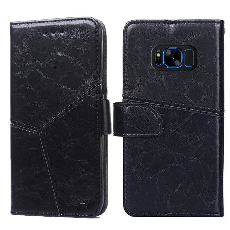 For Samsung Galaxy S8+ Geometric Stitching Horizontal Flip TPU + PU Leather Case with Holder & Card Slots & Wallet