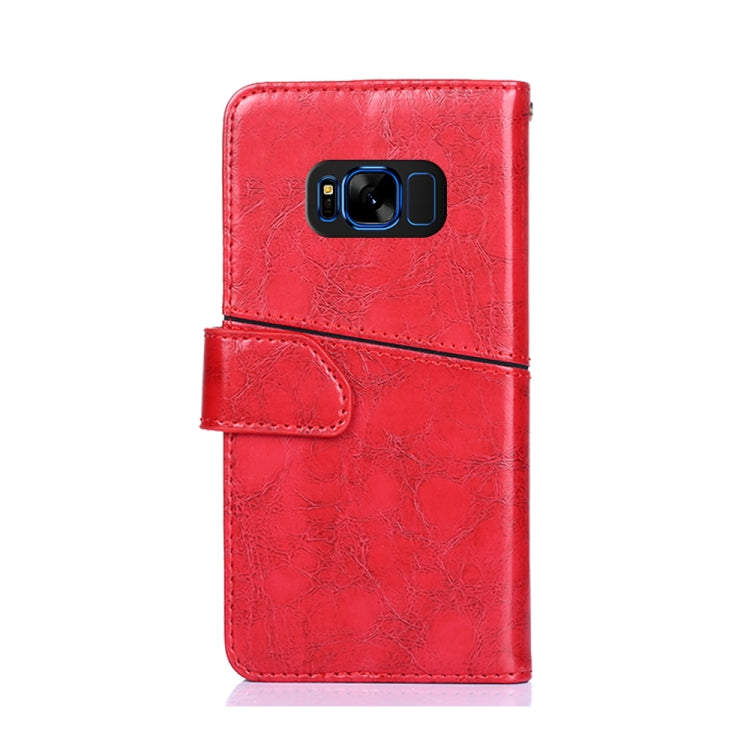 For Samsung Galaxy S8+ Geometric Stitching Horizontal Flip TPU + PU Leather Case with Holder & Card Slots & Wallet