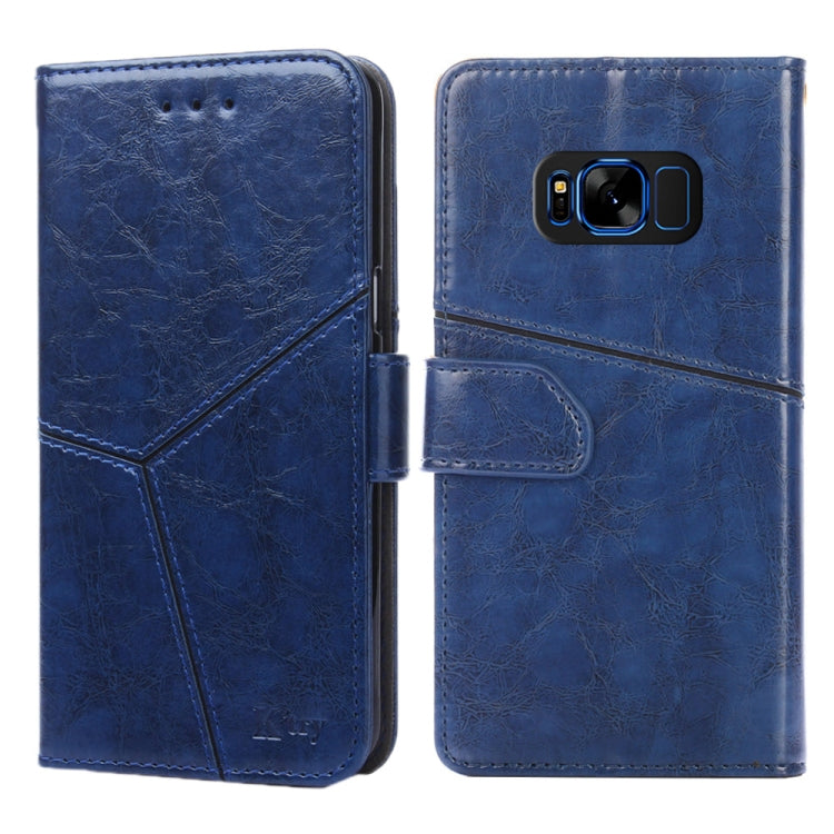 For Samsung Galaxy S8+ Geometric Stitching Horizontal Flip TPU + PU Leather Case with Holder & Card Slots & Wallet