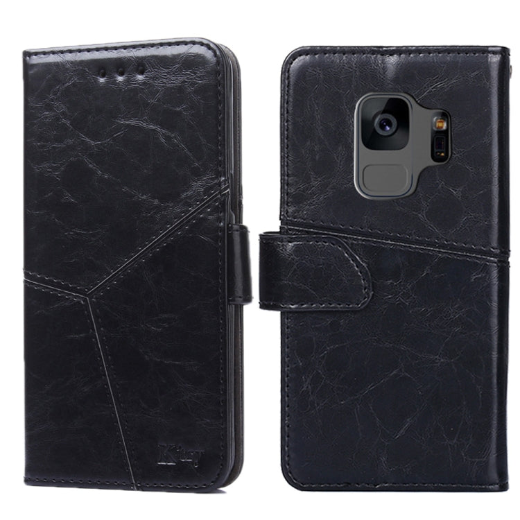 For Samsung Galaxy S9 Geometric Stitching Horizontal Flip TPU + PU Leather Case with Holder & Card Slots & Wallet