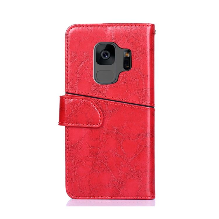 For Samsung Galaxy S9 Geometric Stitching Horizontal Flip TPU + PU Leather Case with Holder & Card Slots & Wallet