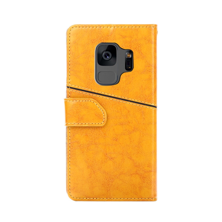 For Samsung Galaxy S9 Geometric Stitching Horizontal Flip TPU + PU Leather Case with Holder & Card Slots & Wallet