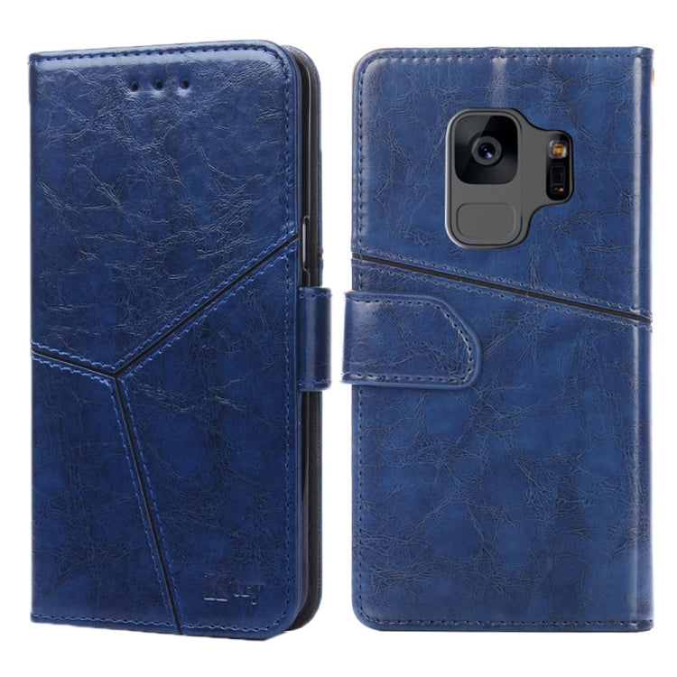 For Samsung Galaxy S9 Geometric Stitching Horizontal Flip TPU + PU Leather Case with Holder & Card Slots & Wallet