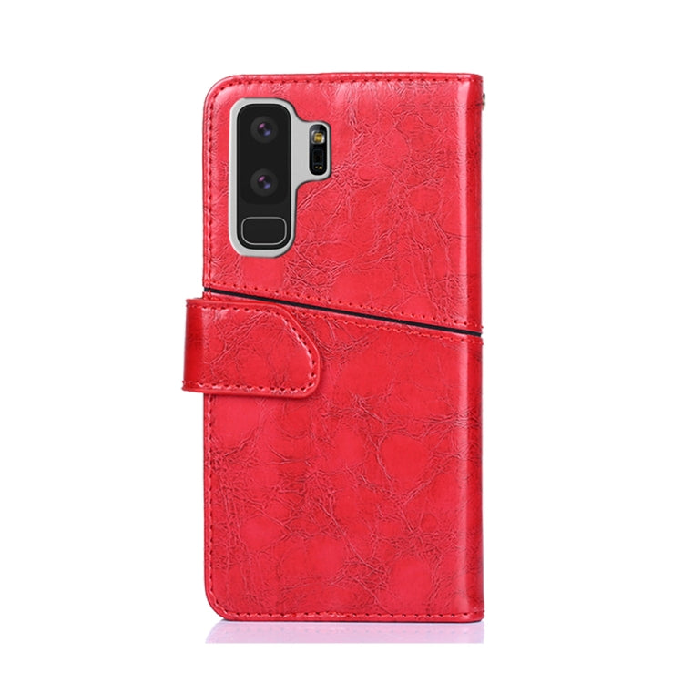 For Samsung Galaxy S9+ Geometric Stitching Horizontal Flip TPU + PU Leather Case with Holder & Card Slots & Wallet