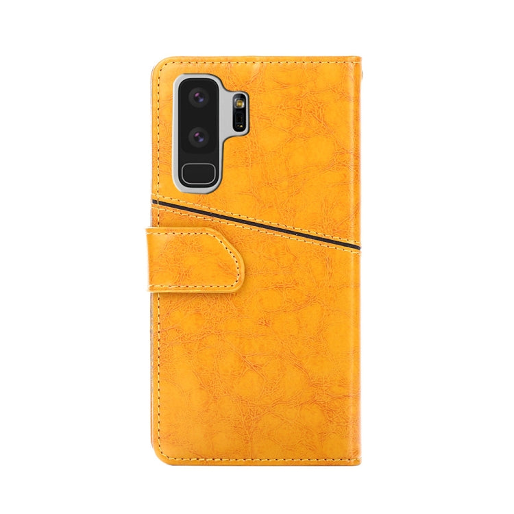 For Samsung Galaxy S9+ Geometric Stitching Horizontal Flip TPU + PU Leather Case with Holder & Card Slots & Wallet