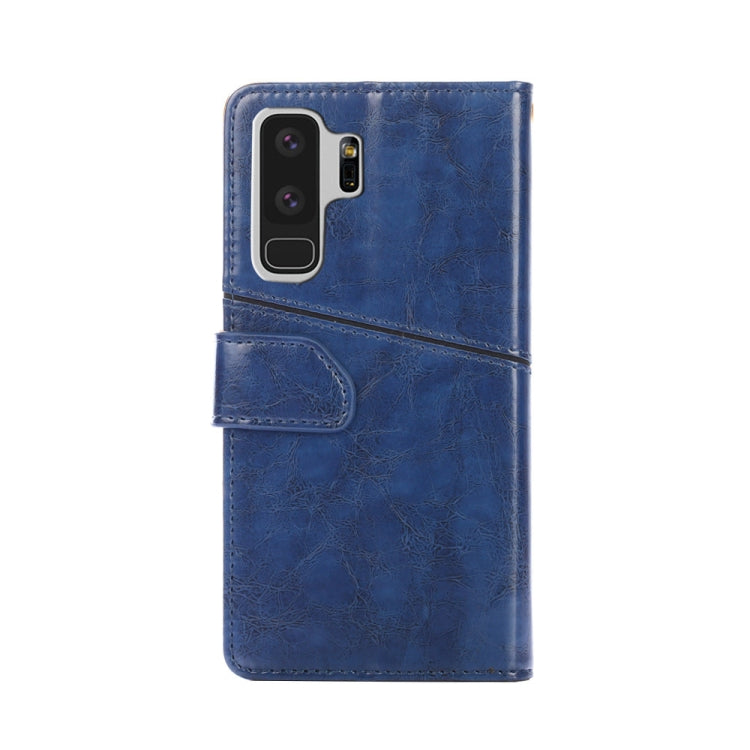 For Samsung Galaxy S9+ Geometric Stitching Horizontal Flip TPU + PU Leather Case with Holder & Card Slots & Wallet