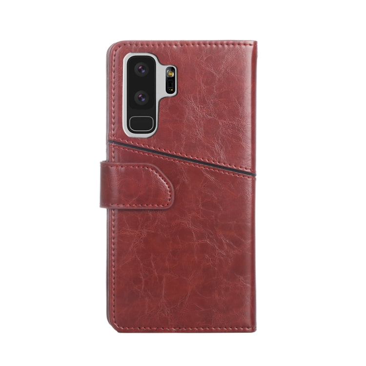 For Samsung Galaxy S9+ Geometric Stitching Horizontal Flip TPU + PU Leather Case with Holder & Card Slots & Wallet