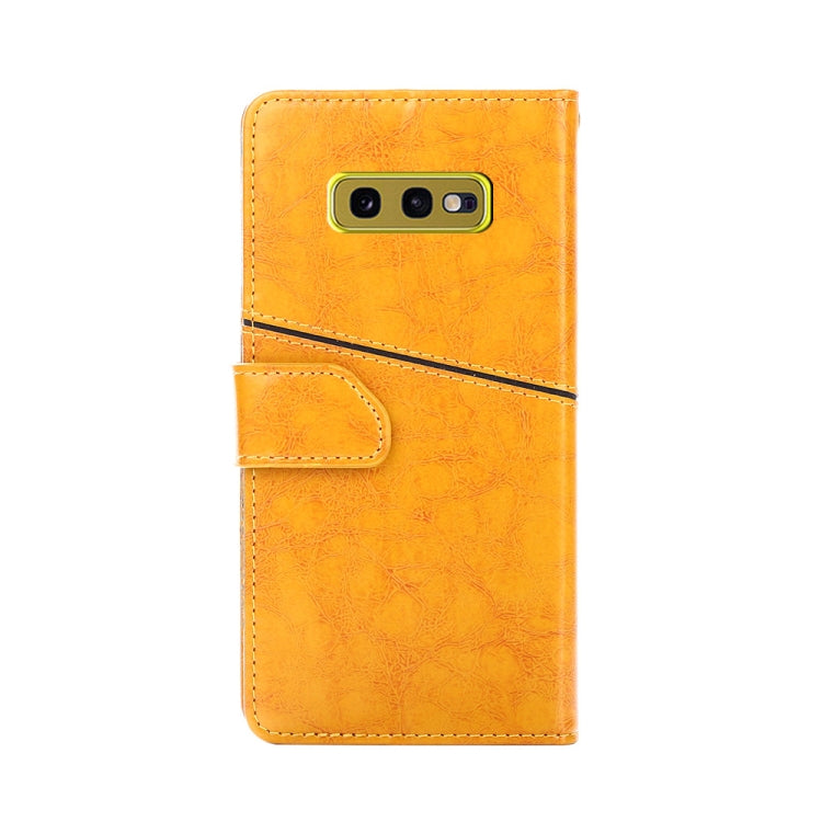 For Samsung Galaxy S10e Geometric Stitching Horizontal Flip TPU + PU Leather Case with Holder & Card Slots & Wallet