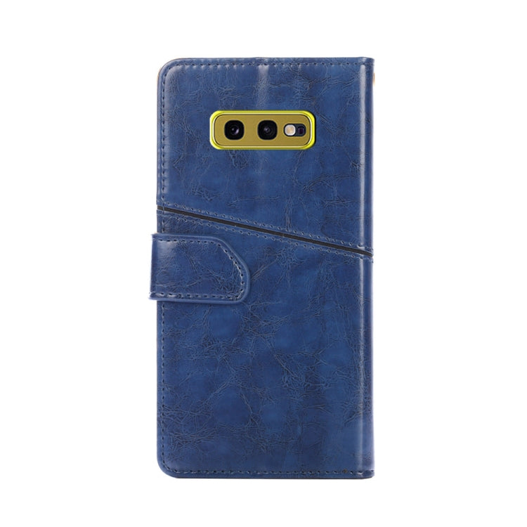 For Samsung Galaxy S10e Geometric Stitching Horizontal Flip TPU + PU Leather Case with Holder & Card Slots & Wallet