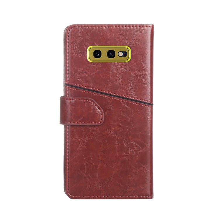 For Samsung Galaxy S10e Geometric Stitching Horizontal Flip TPU + PU Leather Case with Holder & Card Slots & Wallet