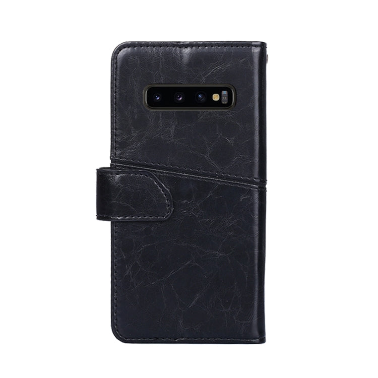 For Samsung Galaxy S10+ Geometric Stitching Horizontal Flip TPU + PU Leather Case with Holder & Card Slots & Wallet
