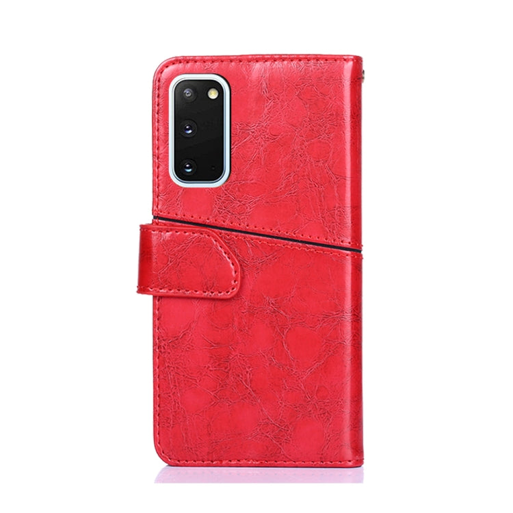 For Samsung Galaxy S20 Geometric Stitching Horizontal Flip TPU + PU Leather Case with Holder & Card Slots & Wallet