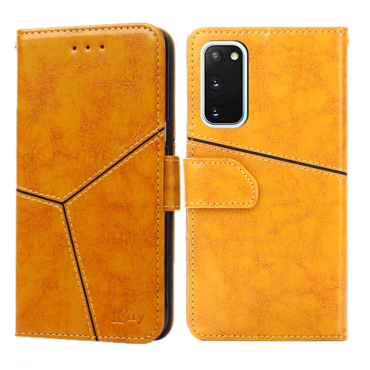 For Samsung Galaxy S20 Geometric Stitching Horizontal Flip TPU + PU Leather Case with Holder & Card Slots & Wallet