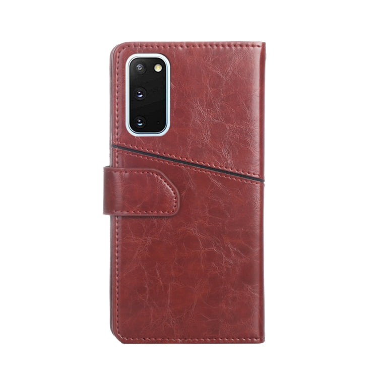 For Samsung Galaxy S20 Geometric Stitching Horizontal Flip TPU + PU Leather Case with Holder & Card Slots & Wallet