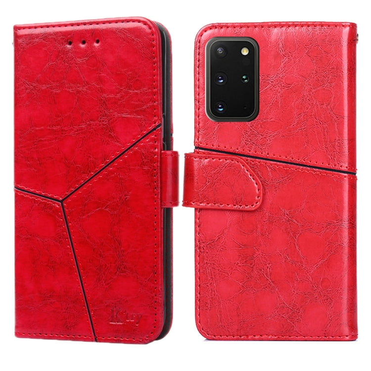 For Samsung Galaxy S20+ Geometric Stitching Horizontal Flip TPU + PU Leather Case with Holder & Card Slots & Wallet