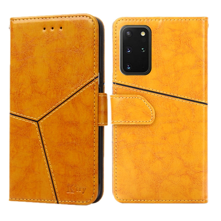 For Samsung Galaxy S20+ Geometric Stitching Horizontal Flip TPU + PU Leather Case with Holder & Card Slots & Wallet