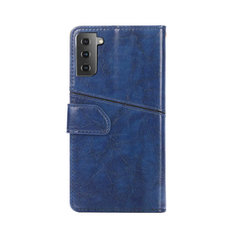 For Samsung Galaxy S21 5G Geometric Stitching Horizontal Flip TPU + PU Leather Case with Holder & Card Slots & Wallet