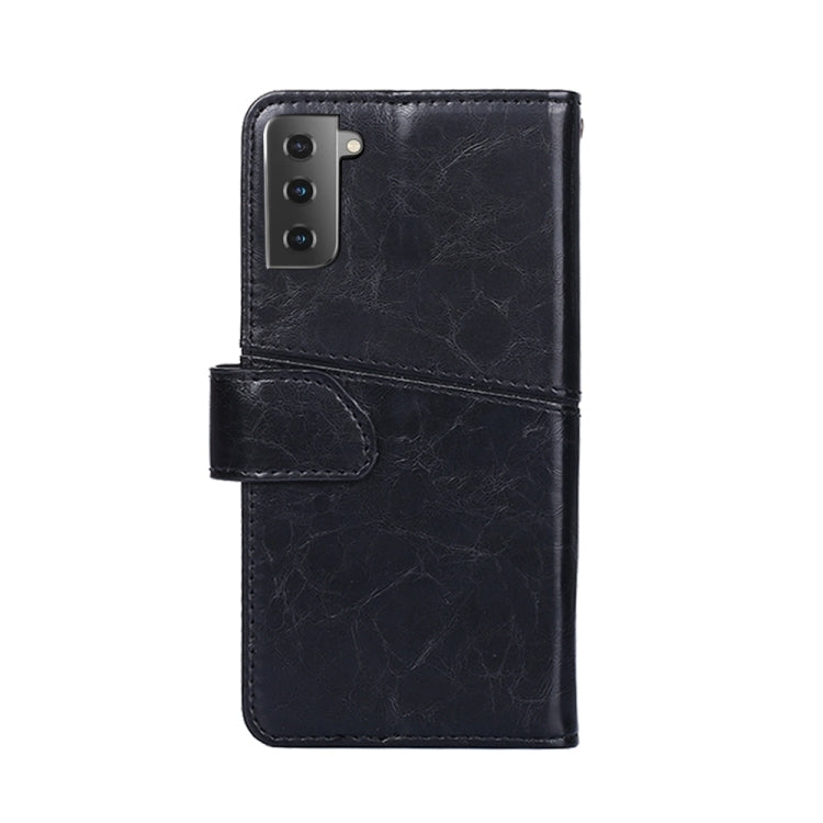For Samsung Galaxy S21+ 5G Geometric Stitching Horizontal Flip TPU + PU Leather Case with Holder & Card Slots & Wallet