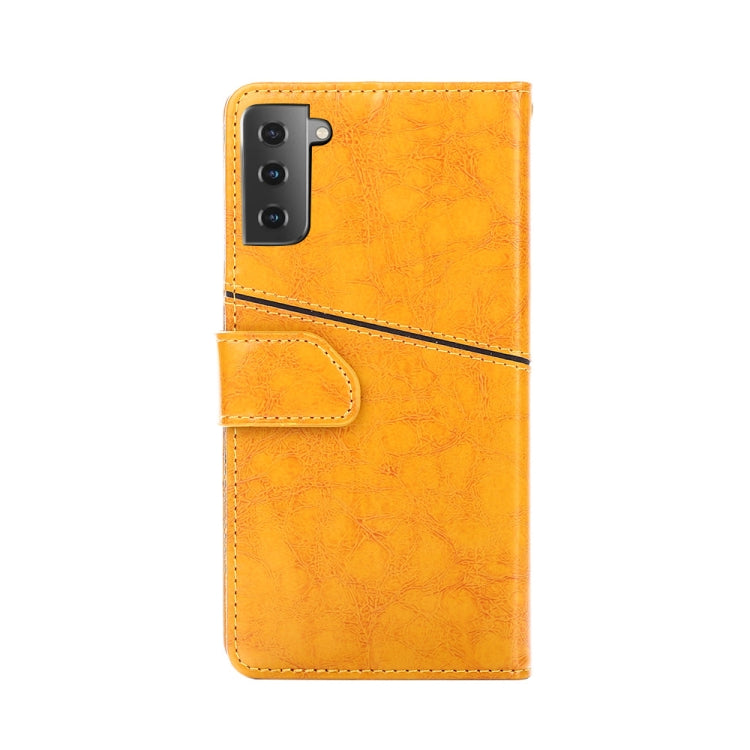 For Samsung Galaxy S21+ 5G Geometric Stitching Horizontal Flip TPU + PU Leather Case with Holder & Card Slots & Wallet