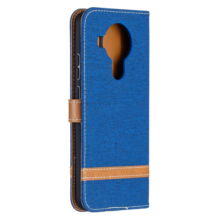 For Nokia 5.4 Color Matching Denim Texture Horizontal Flip Leather Case with Holder & Card Slots & Wallet & Lanyard