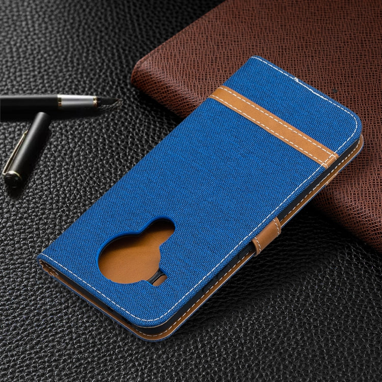 For Nokia 5.4 Color Matching Denim Texture Horizontal Flip Leather Case with Holder & Card Slots & Wallet & Lanyard