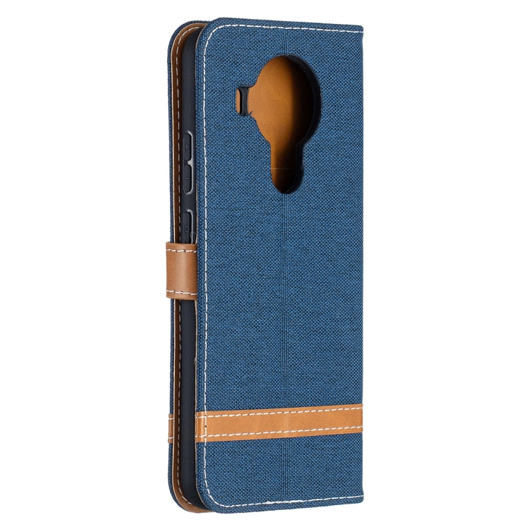 For Nokia 5.4 Color Matching Denim Texture Horizontal Flip Leather Case with Holder & Card Slots & Wallet & Lanyard