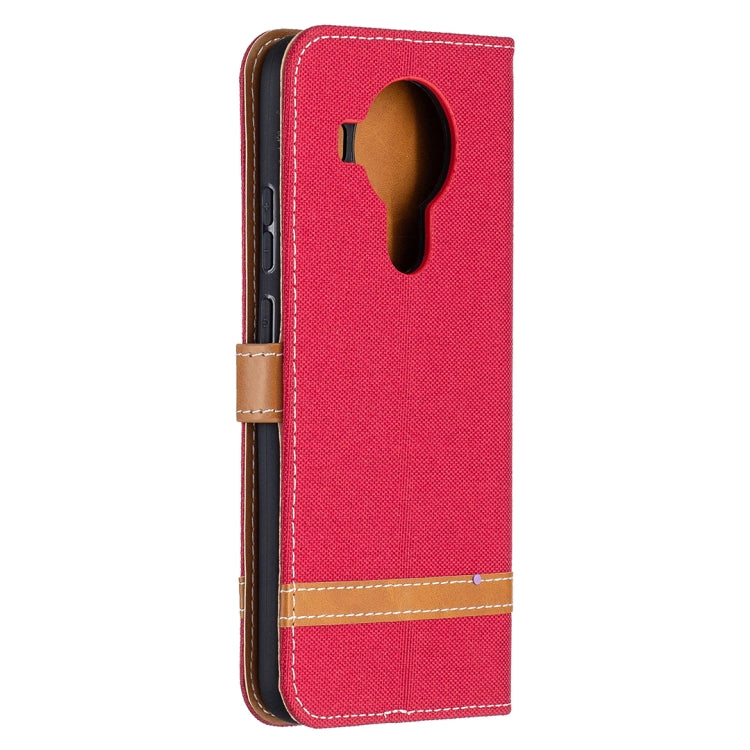 For Nokia 5.4 Color Matching Denim Texture Horizontal Flip Leather Case with Holder & Card Slots & Wallet & Lanyard