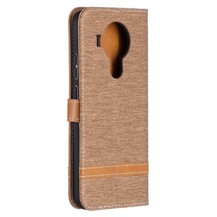 For Nokia 5.4 Color Matching Denim Texture Horizontal Flip Leather Case with Holder & Card Slots & Wallet & Lanyard