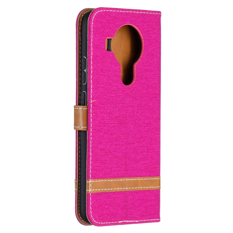 For Nokia 5.4 Color Matching Denim Texture Horizontal Flip Leather Case with Holder & Card Slots & Wallet & Lanyard