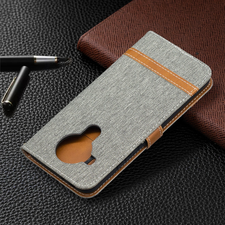 For Nokia 5.4 Color Matching Denim Texture Horizontal Flip Leather Case with Holder & Card Slots & Wallet & Lanyard