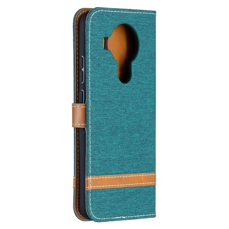 For Nokia 5.4 Color Matching Denim Texture Horizontal Flip Leather Case with Holder & Card Slots & Wallet & Lanyard