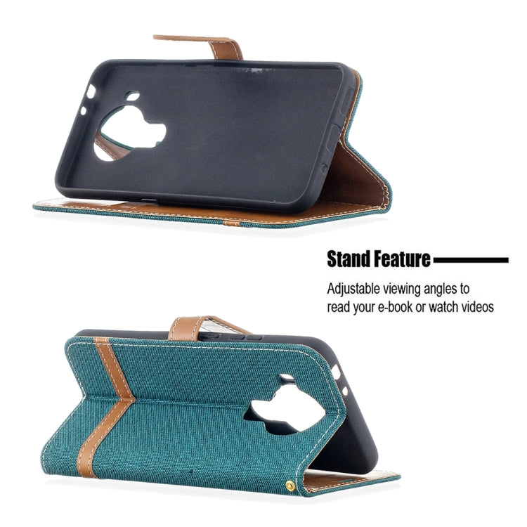 For Nokia 5.4 Color Matching Denim Texture Horizontal Flip Leather Case with Holder & Card Slots & Wallet & Lanyard