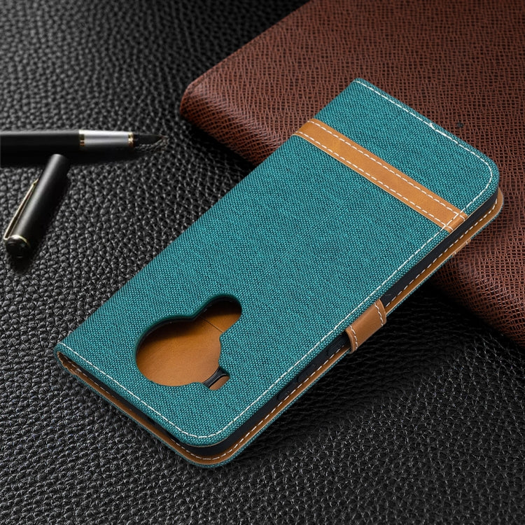 For Nokia 5.4 Color Matching Denim Texture Horizontal Flip Leather Case with Holder & Card Slots & Wallet & Lanyard