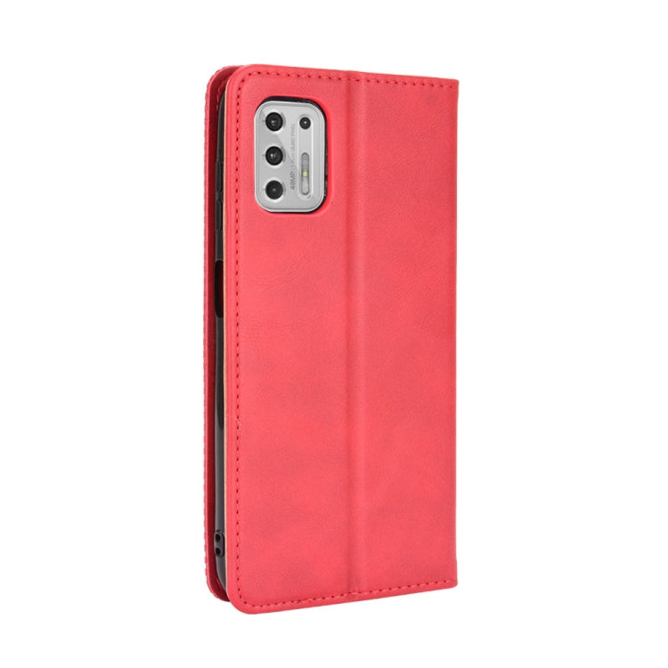 For Motorola Moto G Stylus (2021) Magnetic Buckle Retro Crazy Horse Texture Horizontal Flip Leather Case with Holder & Card Slots & Photo Frame