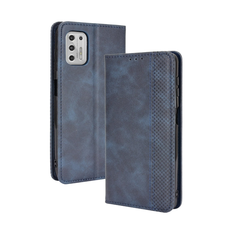 For Motorola Moto G Stylus (2021) Magnetic Buckle Retro Crazy Horse Texture Horizontal Flip Leather Case with Holder & Card Slots & Photo Frame