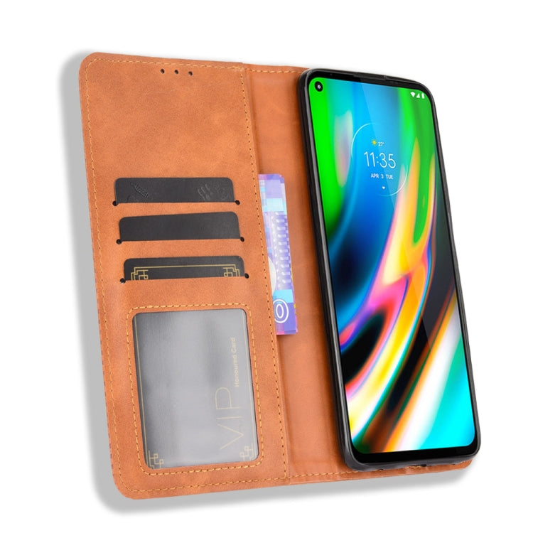 For Motorola Moto G Stylus (2021) Magnetic Buckle Retro Crazy Horse Texture Horizontal Flip Leather Case with Holder & Card Slots & Photo Frame