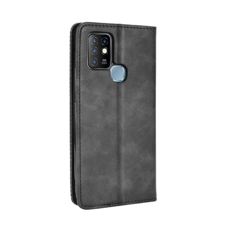 For Infinix Hot 10 / X682 Magnetic Buckle Retro Crazy Horse Texture Horizontal Flip Leather Case with Holder & Card Slots & Photo Frame