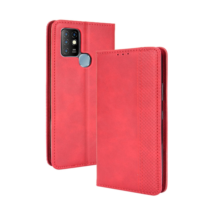 For Infinix Hot 10 / X682 Magnetic Buckle Retro Crazy Horse Texture Horizontal Flip Leather Case with Holder & Card Slots & Photo Frame