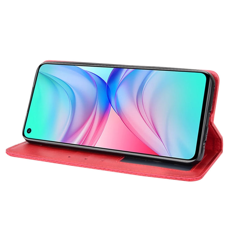 For Infinix Hot 10 / X682 Magnetic Buckle Retro Crazy Horse Texture Horizontal Flip Leather Case with Holder & Card Slots & Photo Frame