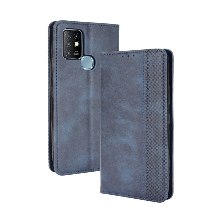 For Infinix Hot 10 / X682 Magnetic Buckle Retro Crazy Horse Texture Horizontal Flip Leather Case with Holder & Card Slots & Photo Frame