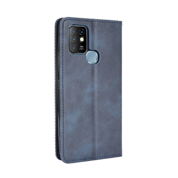 For Infinix Hot 10 / X682 Magnetic Buckle Retro Crazy Horse Texture Horizontal Flip Leather Case with Holder & Card Slots & Photo Frame