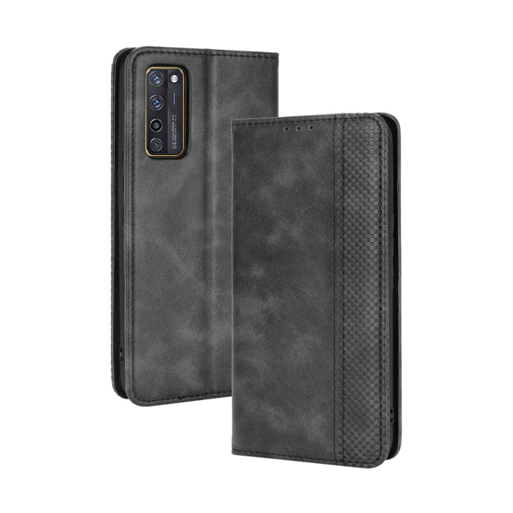 For ZTE Axon 20 5G / Axon 20 4G Magnetic Buckle Retro Crazy Horse Texture Horizontal Flip Leather Case with Holder & Card Slots & Photo Frame